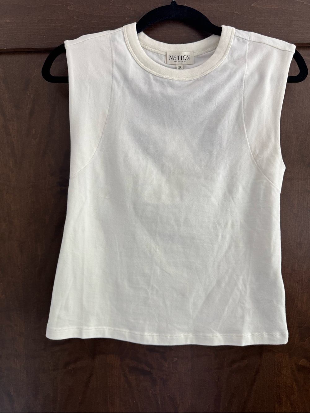 Nation LTD Ronda Sleeveless Top Off White XS NWT